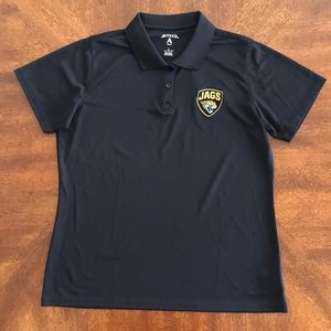 Antigua Black Jacksonville Jaguars Polo Shirt L